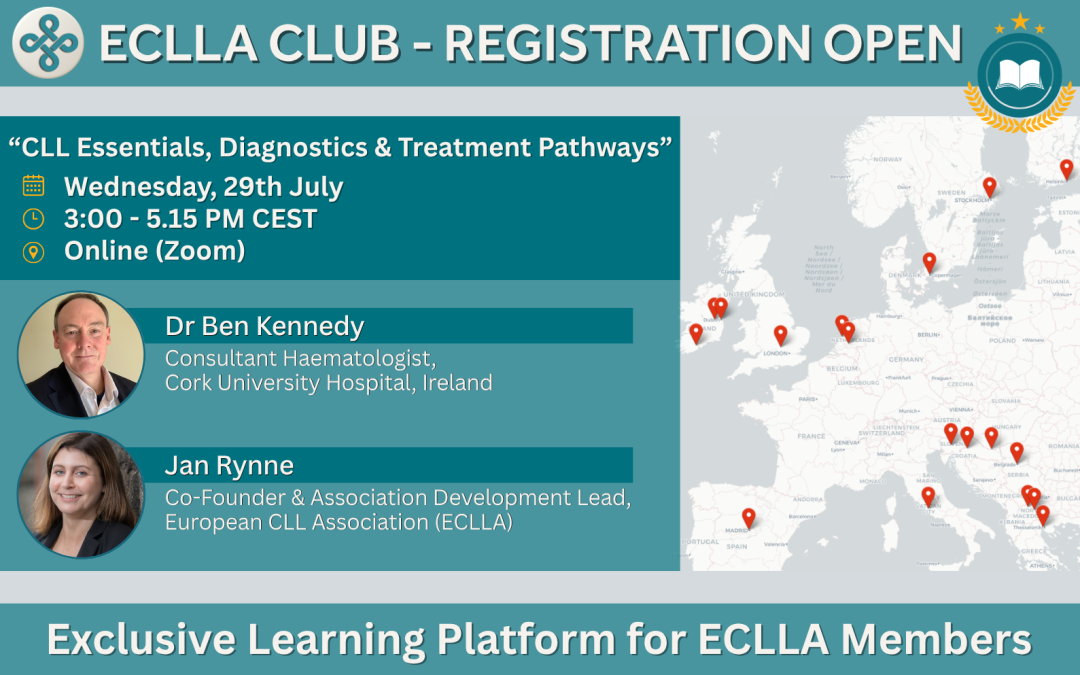 🎉 ECLLA Club Programme 2026 Launch! Join Our First Educational Session “CLL Essentials, Diagnostics & Treatment Pathways” | July, 29th – REGISTRATION OPEN